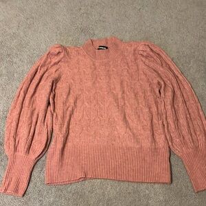 Express rose colored sweater XL